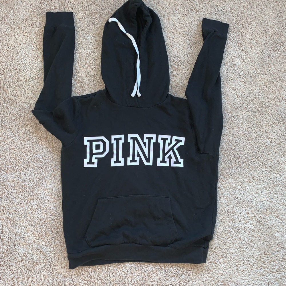 Black Pink Branded Hoodie